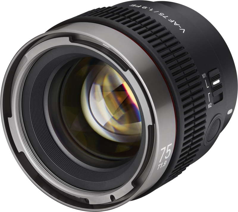 samyang v-af 75mm t/1.9 lens for sony fe