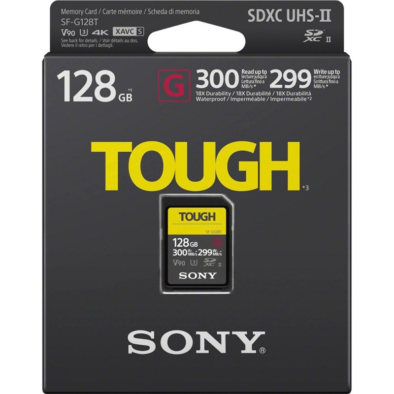 Sony G Series TOUGH 128GB UHS-II 299MB/Sec SD