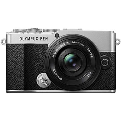 olympus om system pen e-p7 digital camera + 14-42mm f/3.5-5.6 lens (silver)