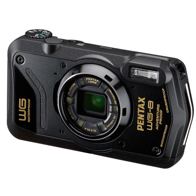 pentax wg-8 digital camera (black)