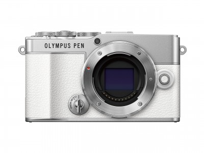 olympus om system pen e-p7 digital camera body (white)