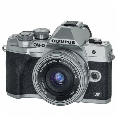 Olympus OM SYSTEM OM-D E-M10 Mark IV Digital Camera + 14-42mm (Silver)